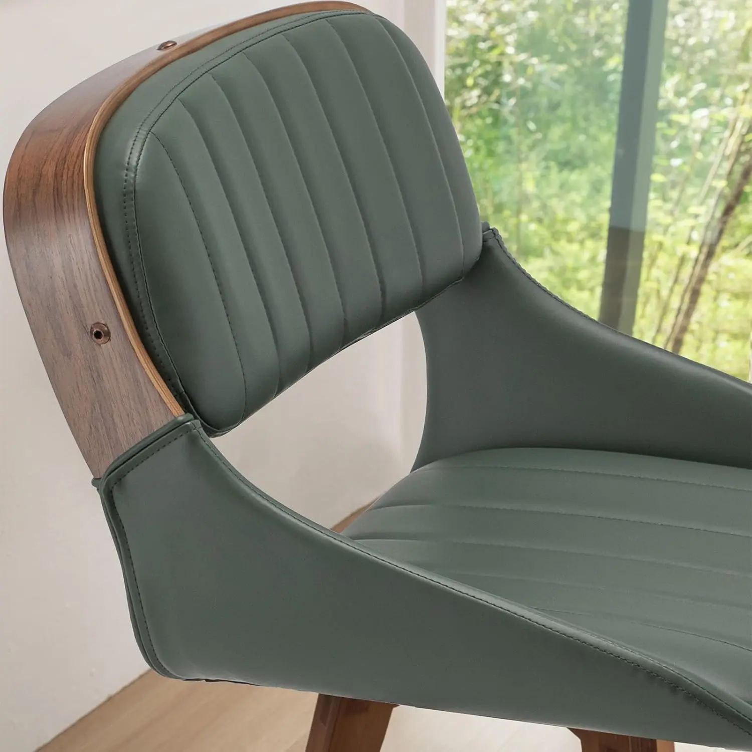 [Helong Store]Set 2 Kursi Bar Putar - Kursi Bar Tinggi Konter Kulit 26,4 inci dengan Kulit Imitasi Berlapis, Bantalan Ba