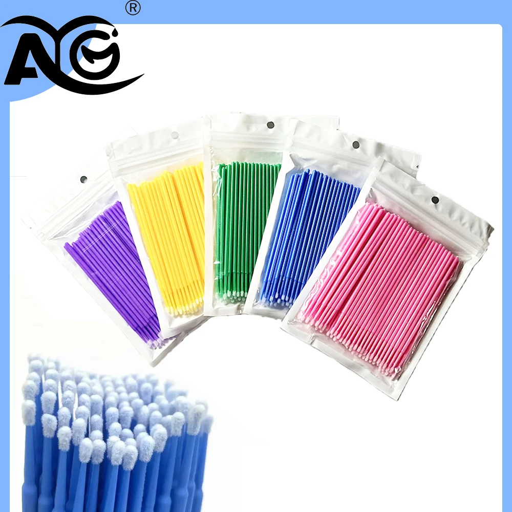 40Pcs/100Pcs AG Dental Disposable Micro Brushes Applicators Micro Brush Dentistry Odontologia Extension Tools Dentist Materials