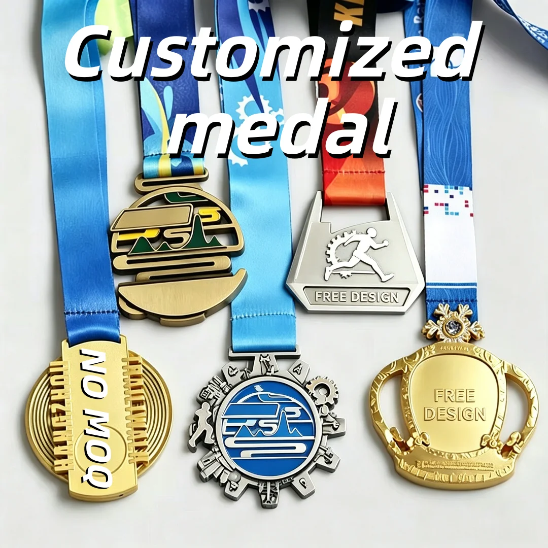 High Quality Custom Zinc Alloy Metal Medals Sports & Gymnastics Trophies Awards & Plaques Game Competitions Gifts