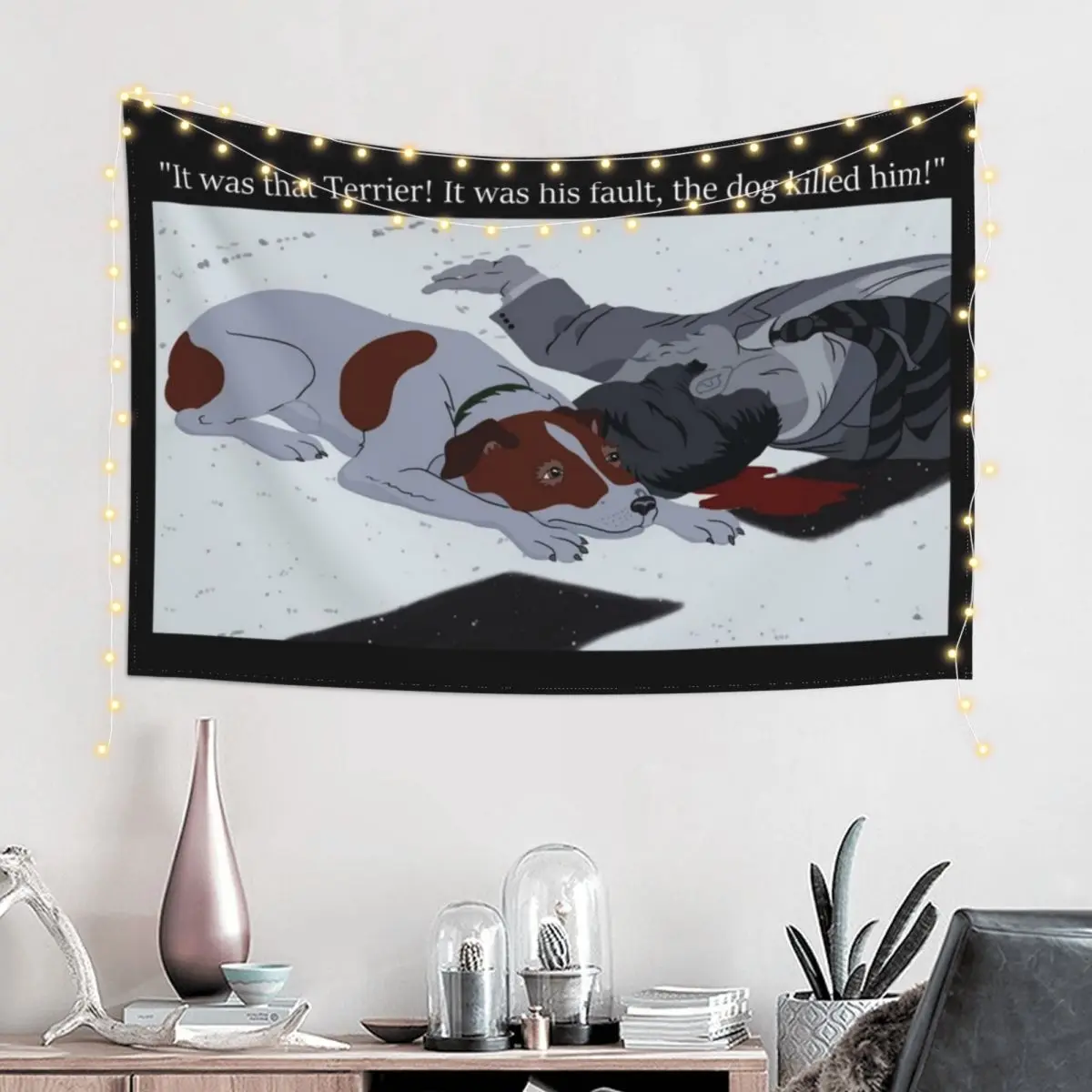 De Pesthonden, De Meestertapijt Van De Snitter, De Esthetische Kamer Decor Koreaanse Dingen Naar De Kamerdecoratie Accessoires Wandtapijt
