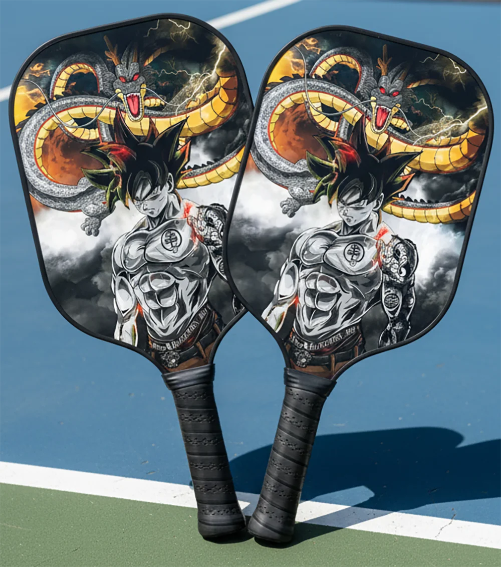 مجداف كرة بيكلبول من ألياف الكربون من ألياف الكربون دراغون بول جوكو فريد من نوعه - احترافي/متوسط/مبتدئ