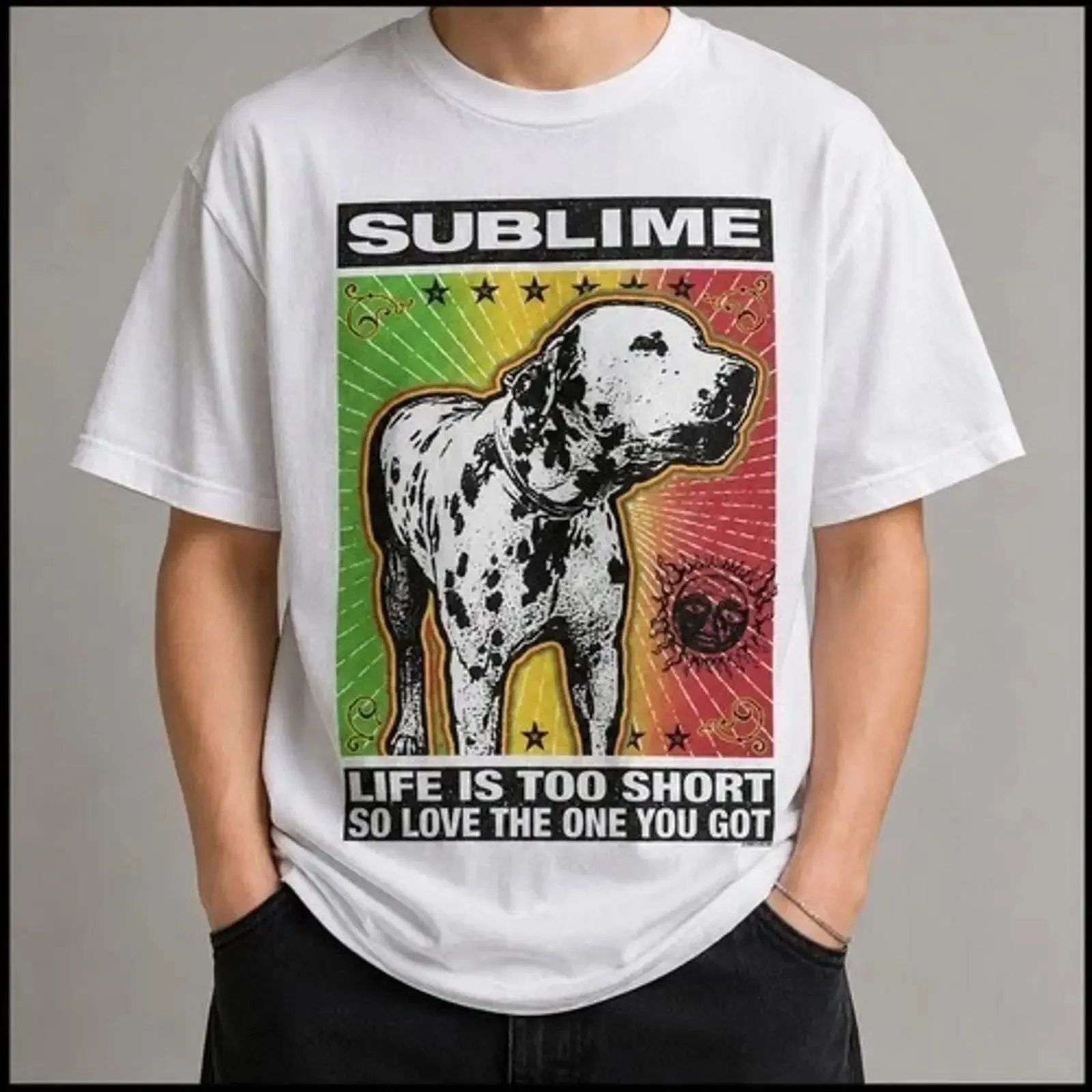 Sublime Promo T Shirt Ska Punk Skunk Records Vintage  vintage Washed Unisex Versatile Stylish streetwear designer clothes