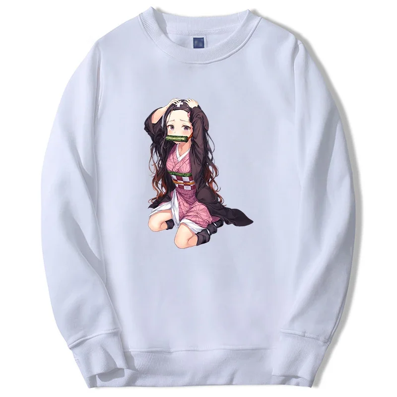 anime hoodies men/women nezuko manga kimaki no yahiba graphic sweatshirt oversize casual clothes fashion pullover