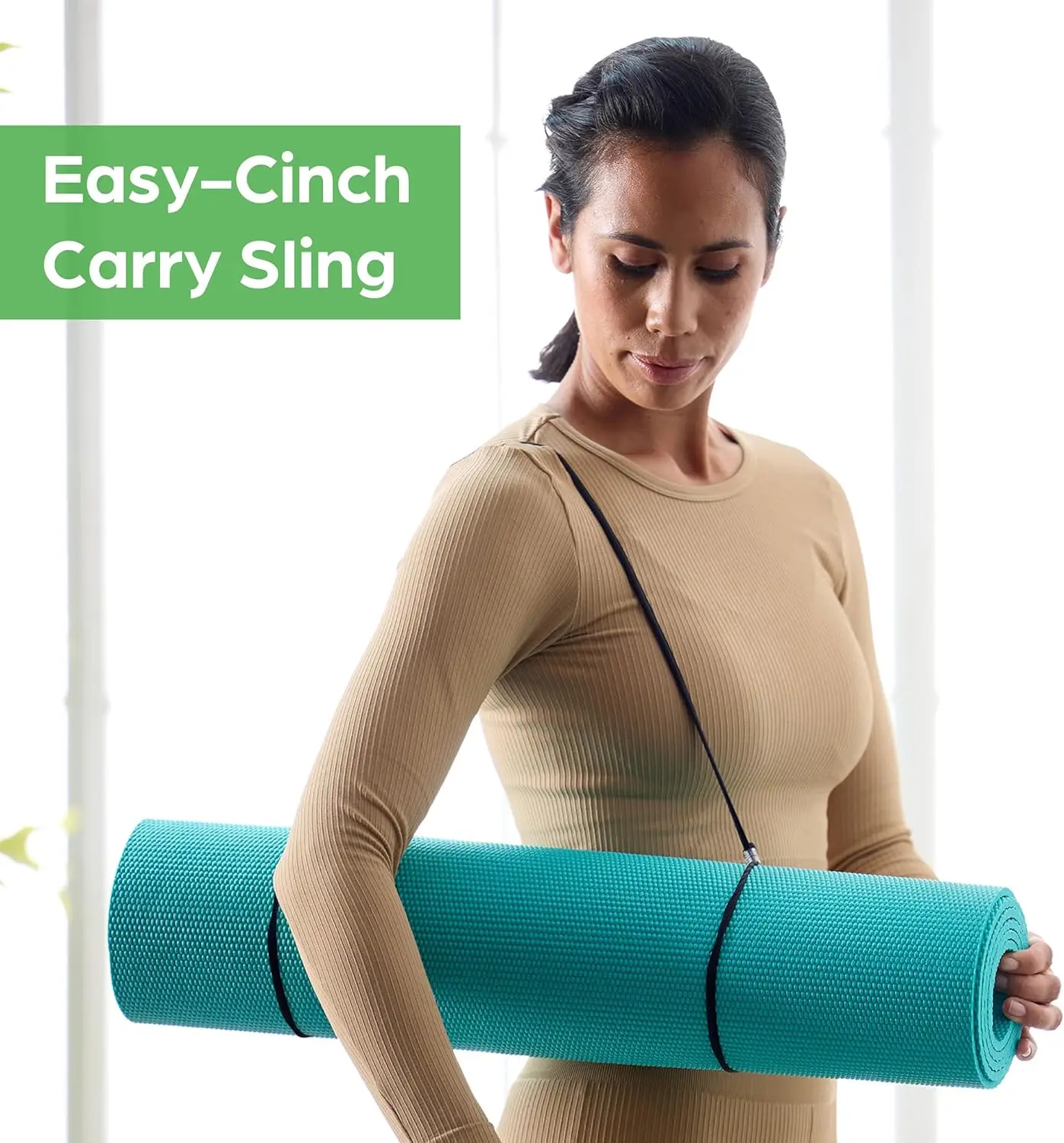 1/4 inch dunne yogamat met dra - Yoga Fitness Images recensie en prijs