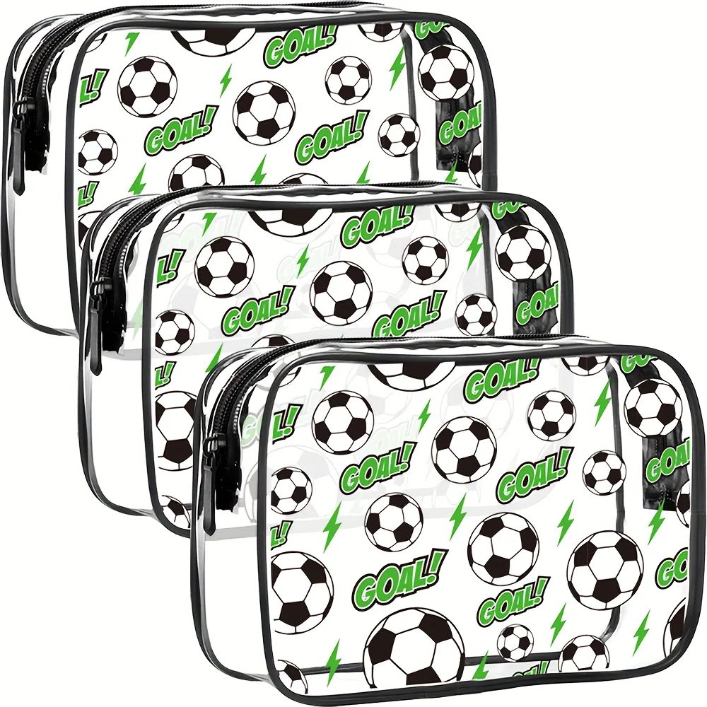 قطعة واحدة من حافظة أقلام كرة القدم الشفافة - مدير اللوازم المدرسية للأقلام والعلامات والأدوات الفنية والعناصر الأساسية للتعلم