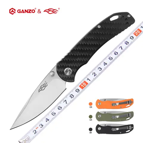 Ganzo G7531 Firebird FBKNIFE F7531 58-60HRC 440C G10 or Carbon Fiber Handle Pocket Folding Knife  Outdoor Camping EDC Tool