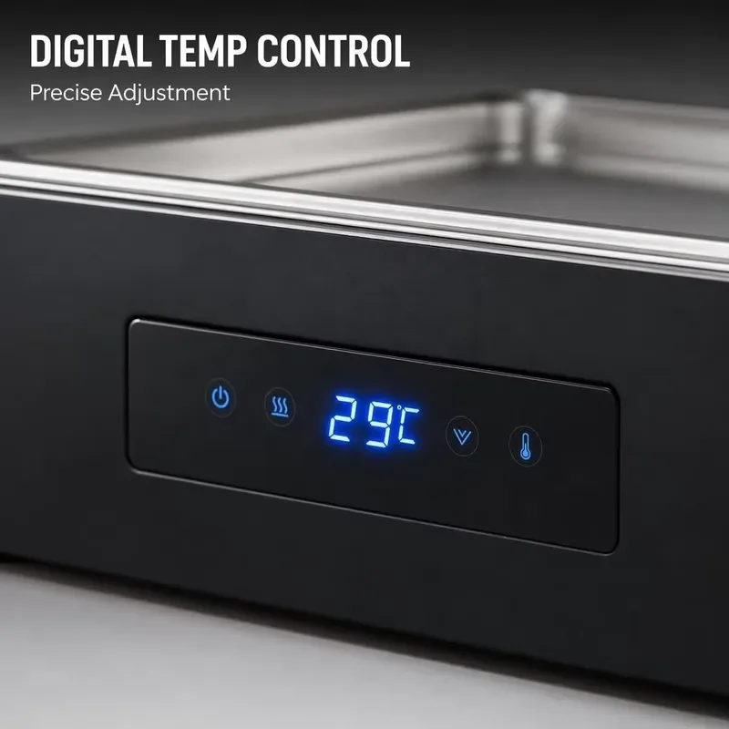 Cucina Catering Equipment Buffet Commercial Electric Touchscreen Chafing Dish Catering Food Warmer Stainless Steel Server