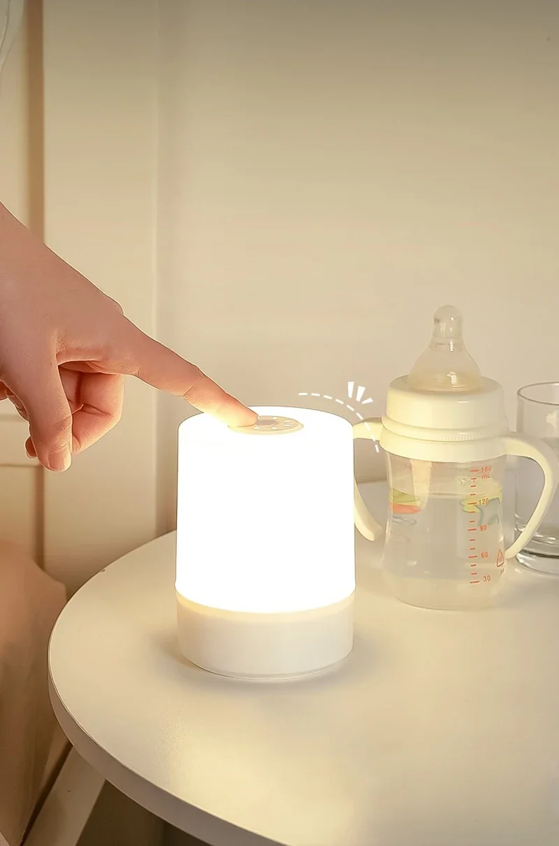 Led Night Lights Bedside Dimmable Charging Desktop Night Lamps Bedroom Bedside Lighting Decoration Touch Reading Led Table Lamps