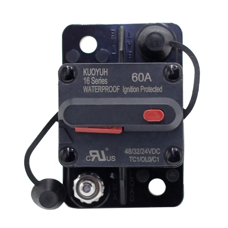 

30a-300A DC12-48V power protect circuit breaker with manual reset waterproof for boat yacht auto car truck