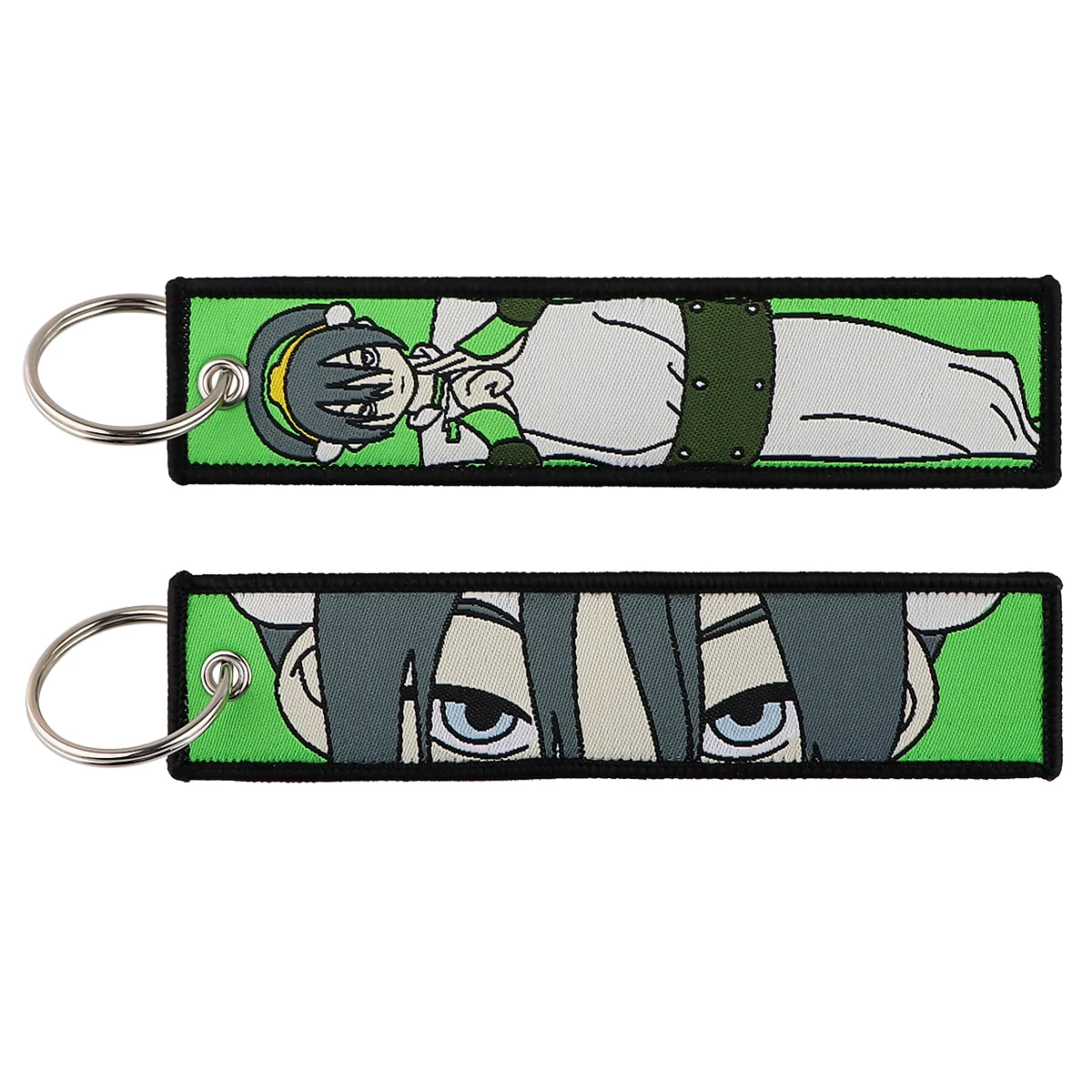 LLavero de Avatar de dibujos animados para motocicletas y coches, llaveros bordados, etiqueta para llaves, accesorios para hombres y mujeres,