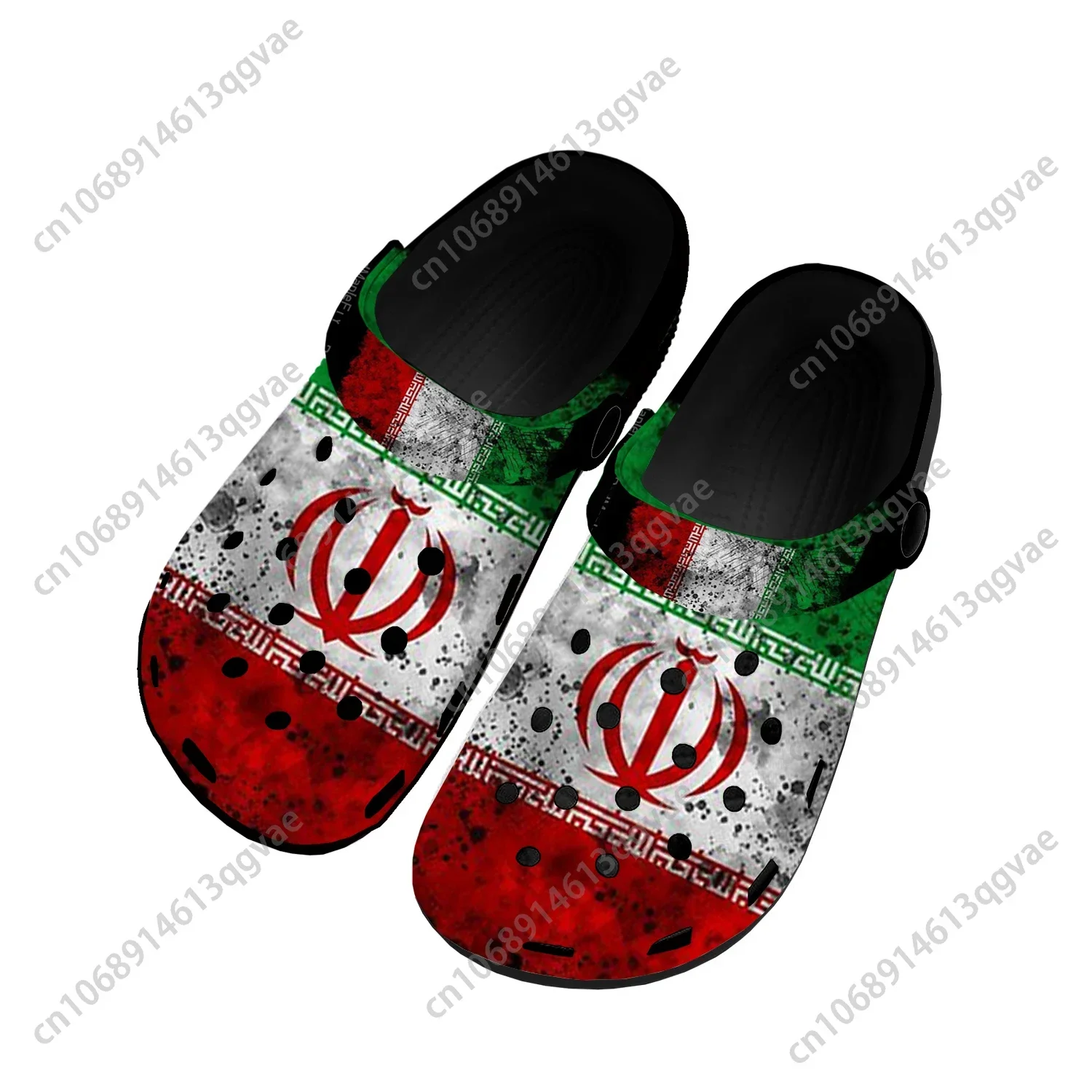 

Iranian Flag Home Clogs Custom Water Shoes Mens Womens Teenager Iran Shoe Garden Clog Breathable Beach Hole Slippers