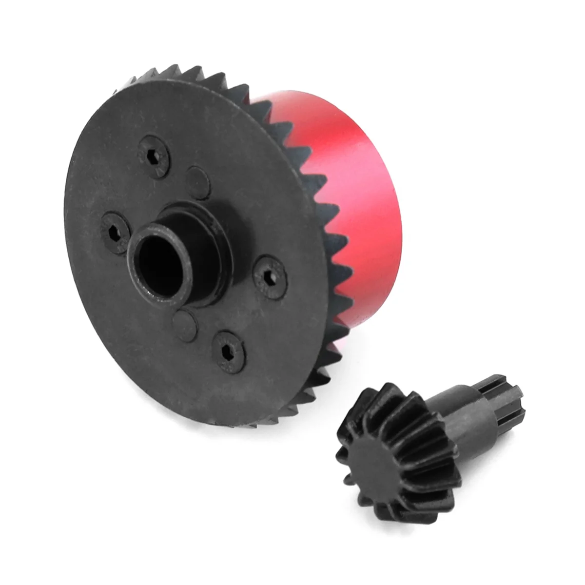 BAAA-металлический стальной корпус дифференциала с конической шестерней для 1/10 ARRMA SENTON Granite KRATON VORTEKS Outcast Big Rock, красный