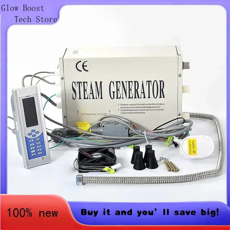 

Glow TR-019 Steam Generator System Home Shower Room Steam Generator Sauna Bath Steam Equipment With Remote Control 220V 30