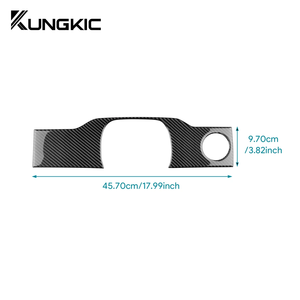 Real Soft Carbon Fiber Sticker For Chrysler 300 300C 2005 2006 2007 2008 2009 2010 Below Speedometer Keys Frame Interior Trim