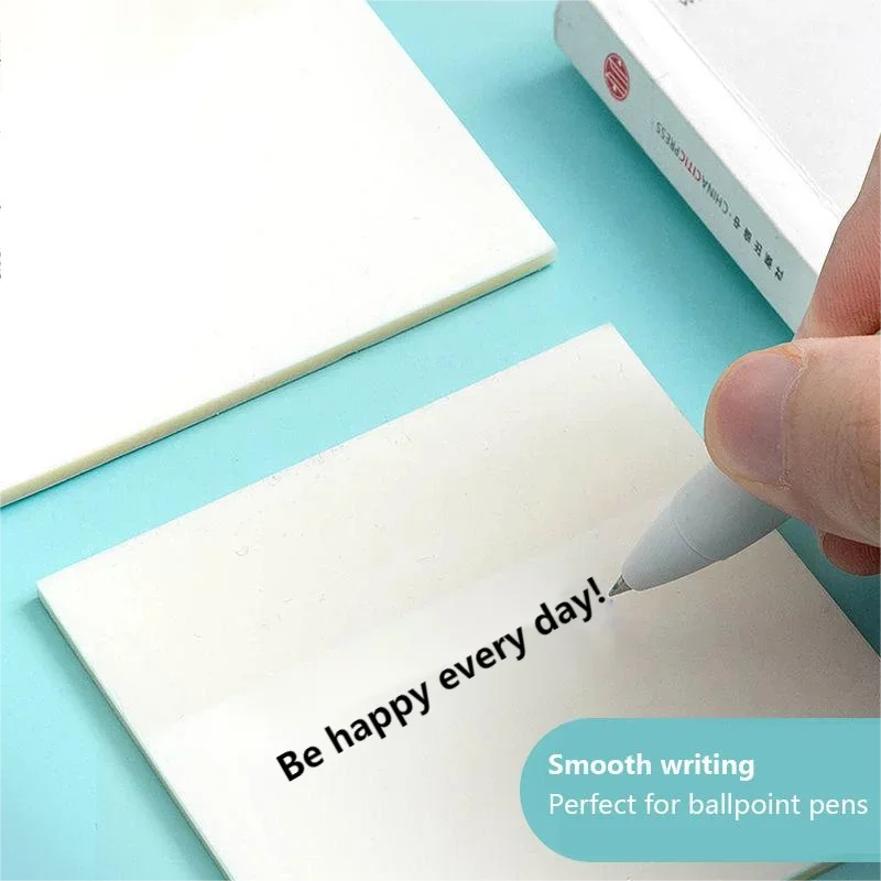 Waterproof PET Sticky Notes Transparent Creative Korean Ins Style Memo Pads for Study Office School Supplies