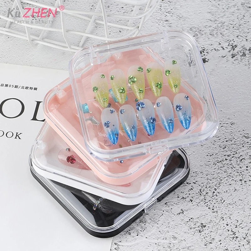 

Exquisite Transparent Plastic Packaging Box Nail Enhancement Storage Jewelry Necklace Display Gift Box