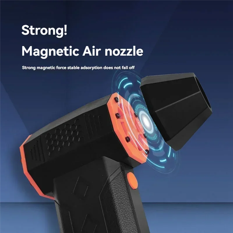 Duster Electric 2025 Compressed Air  Air Duster 130000RPM Turbo Jet Fan 80M/S High Speed Fan For Computers Cars Outdoor C