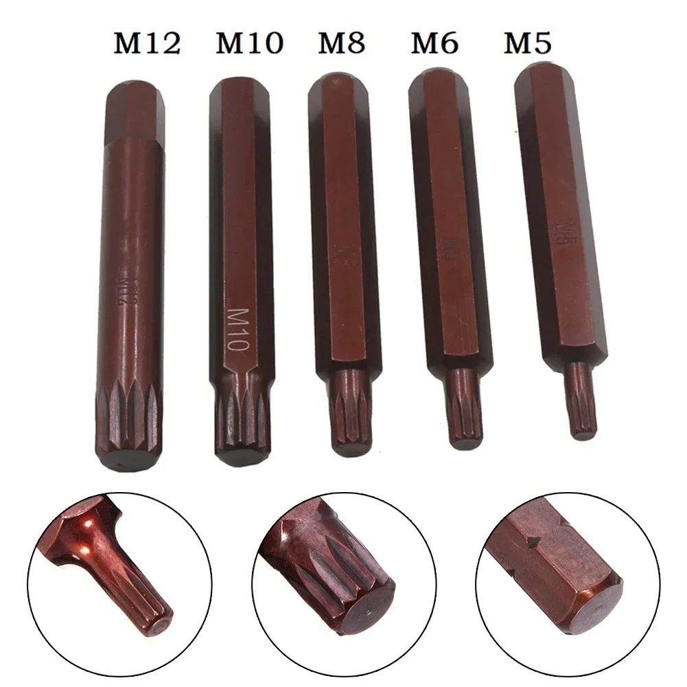 1 Pc 75mm Torx Star Screwdriver Bit Hex Shank M5-M12 Alloy Steel For Electric Impact Screwdriver Power Tools Accessories