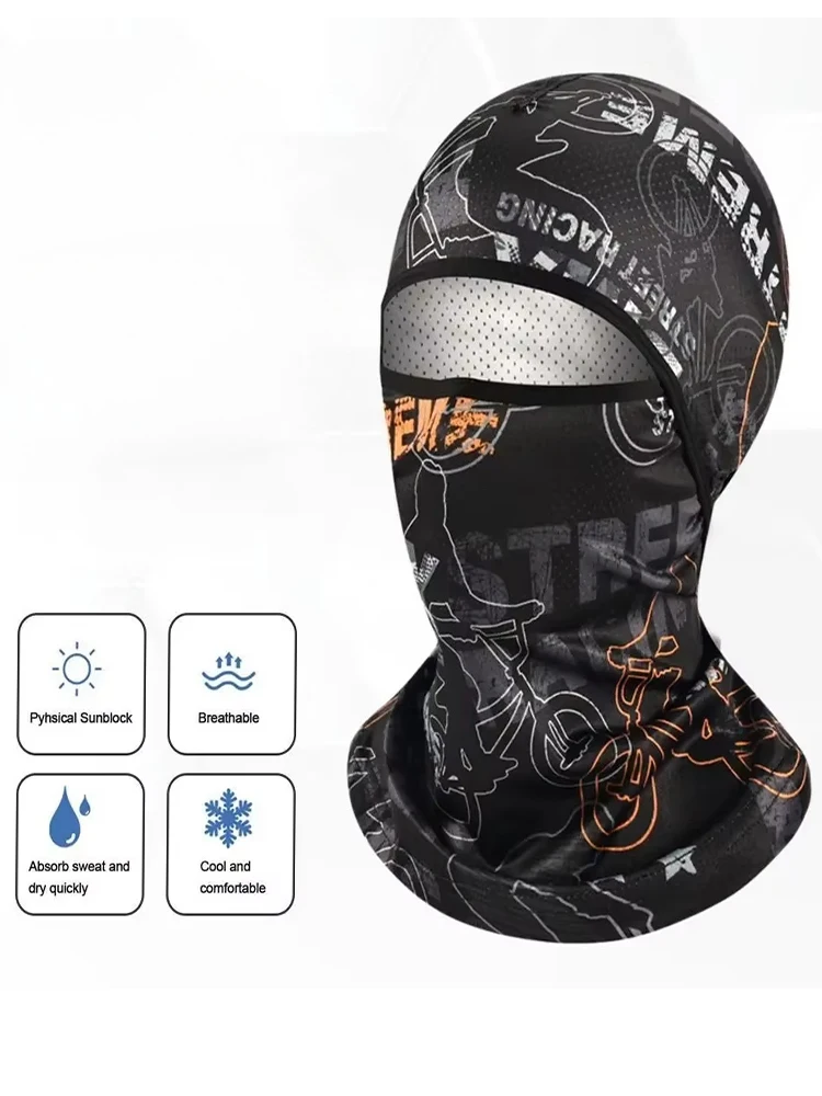 AliExpress Summer Cool Ice Silk – Full Face UV Protection Cycling Cap, Sports Face Cover for Men & Women (Bike/Motorcycle)