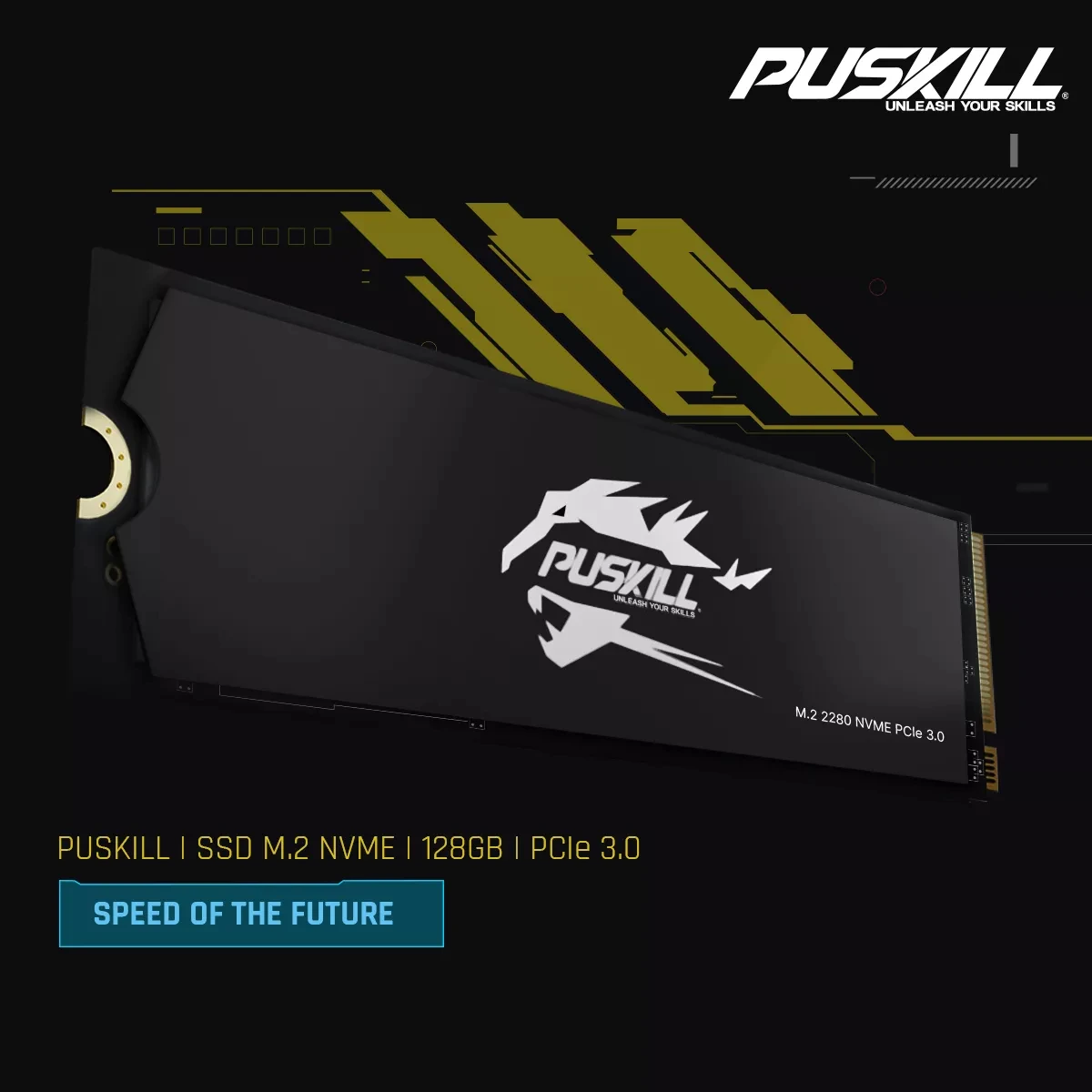 PUSKILL M.2 NVMe SSD 1TB 512GB 256GB 128GB PCIe3.0 2280 Hard Disk Internal Solid State Drive Disk for Laptop Desktop