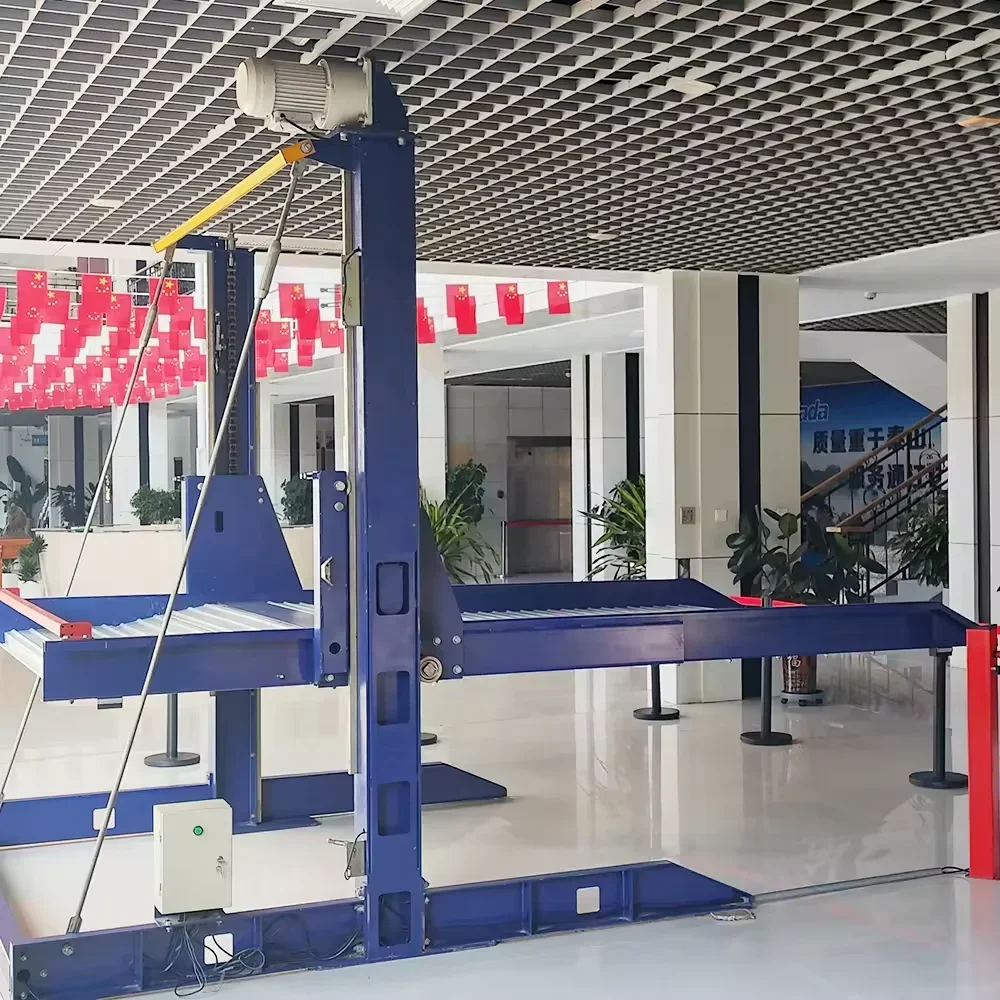 Two Post Mechanical double auto stacker Lifting car parking at two mounting Car Elevator vehicles hoist Parking Lift