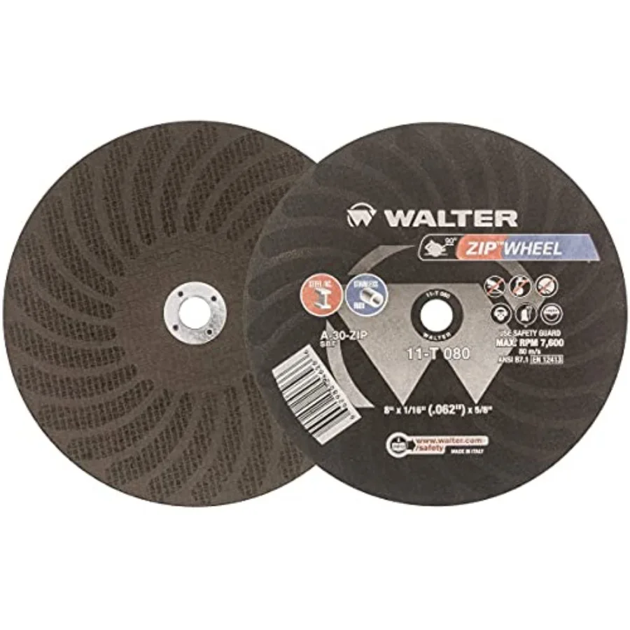 

11T042 ZIP Cutoff Wheel Pack of 25 Durable Cutting Disc for General Purpose Metalworking Accessories Dark Gray