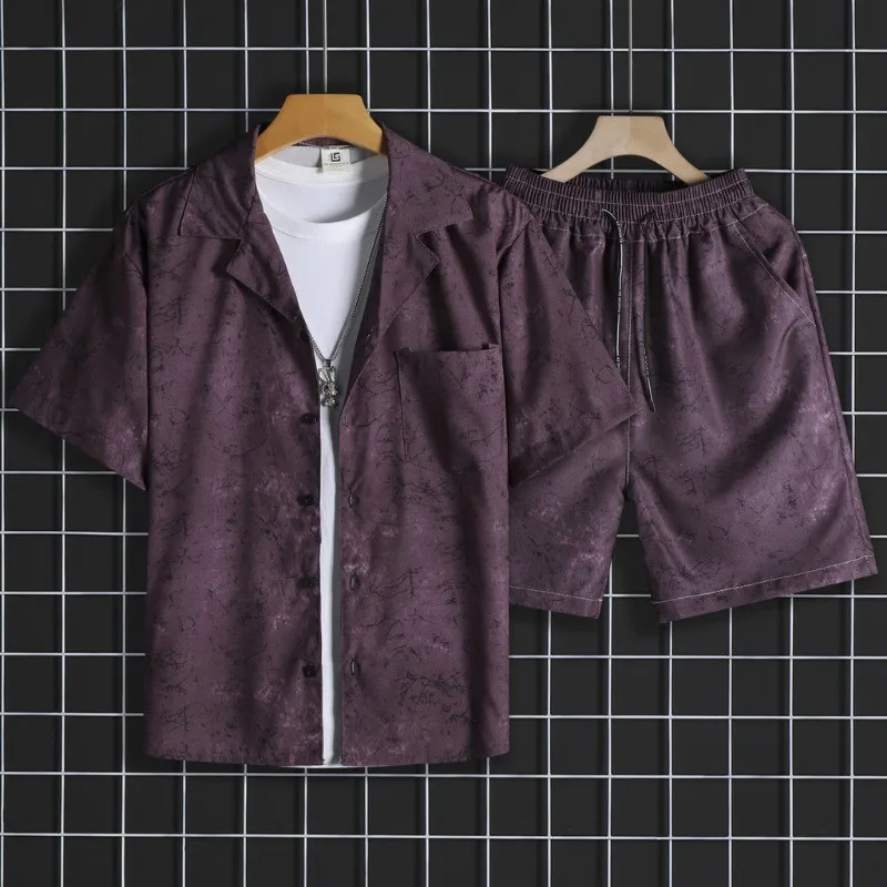 

Best At Beach Parties with Our Hawaiian Print Shirt and Shorts Combo Stand Out At The Beach with Our Purple Shirt and Shorts