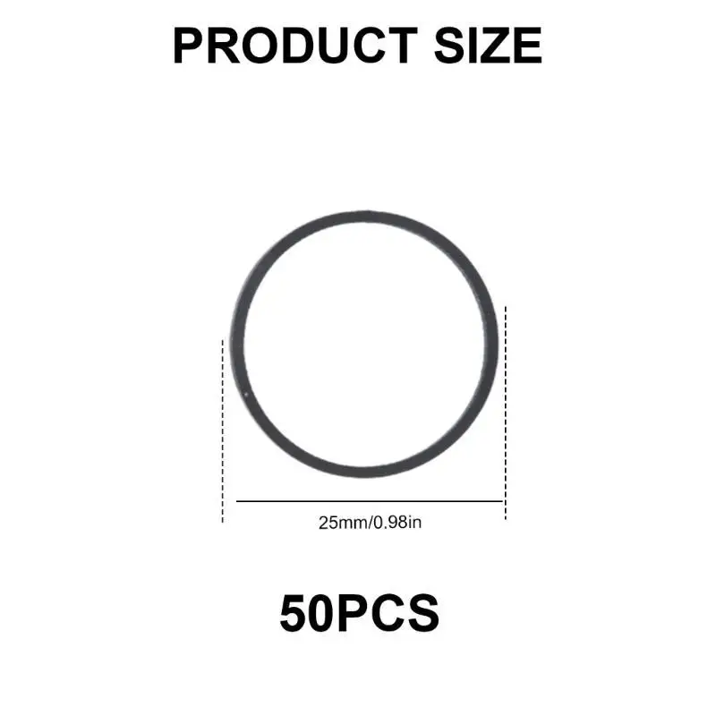 31BA Rubber Drive Belts 0.7mm لمشغلات الكاسيت مسجلات الشريط Durnerers 50pcs