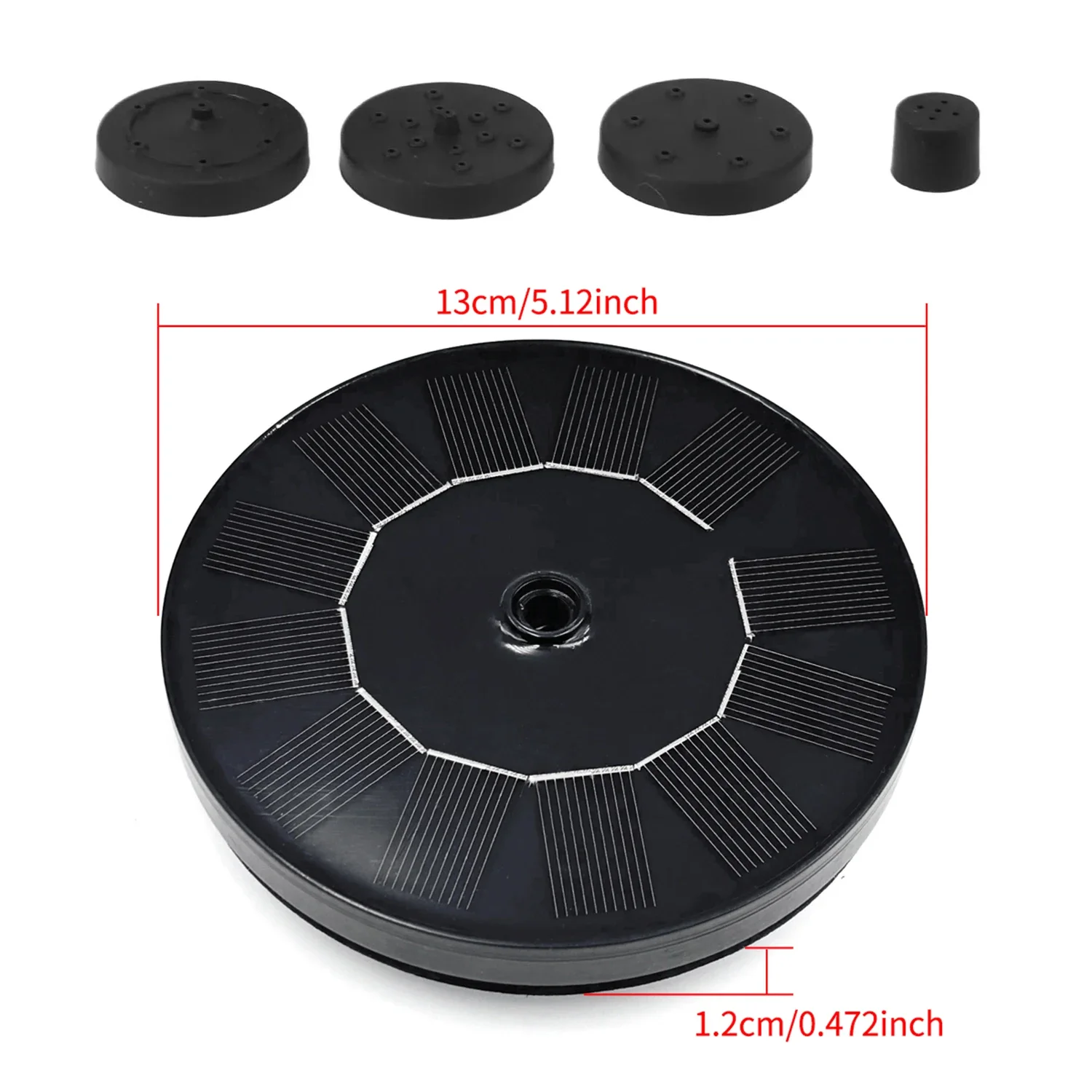 1pc Solar Fountain Outdoor Pool Solar Fountain Pump Essential In Summer Suitable For Ponds Swimming Pools Gardens