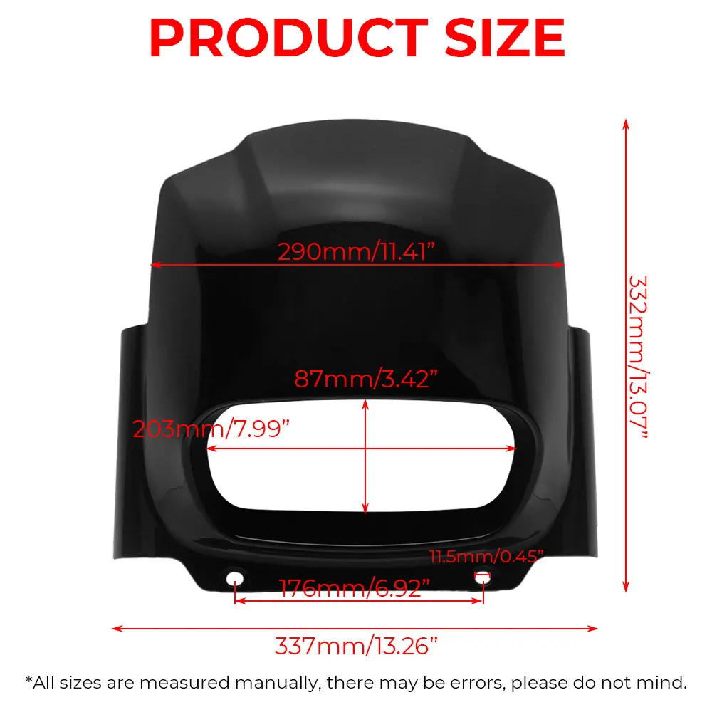 For Harley Softail Fat Bob 114 FXFBS 2018-2023 FXFB 18-2019 Motorcycle Front Headlight Fairing Cover Vivid Black Lamp Mask