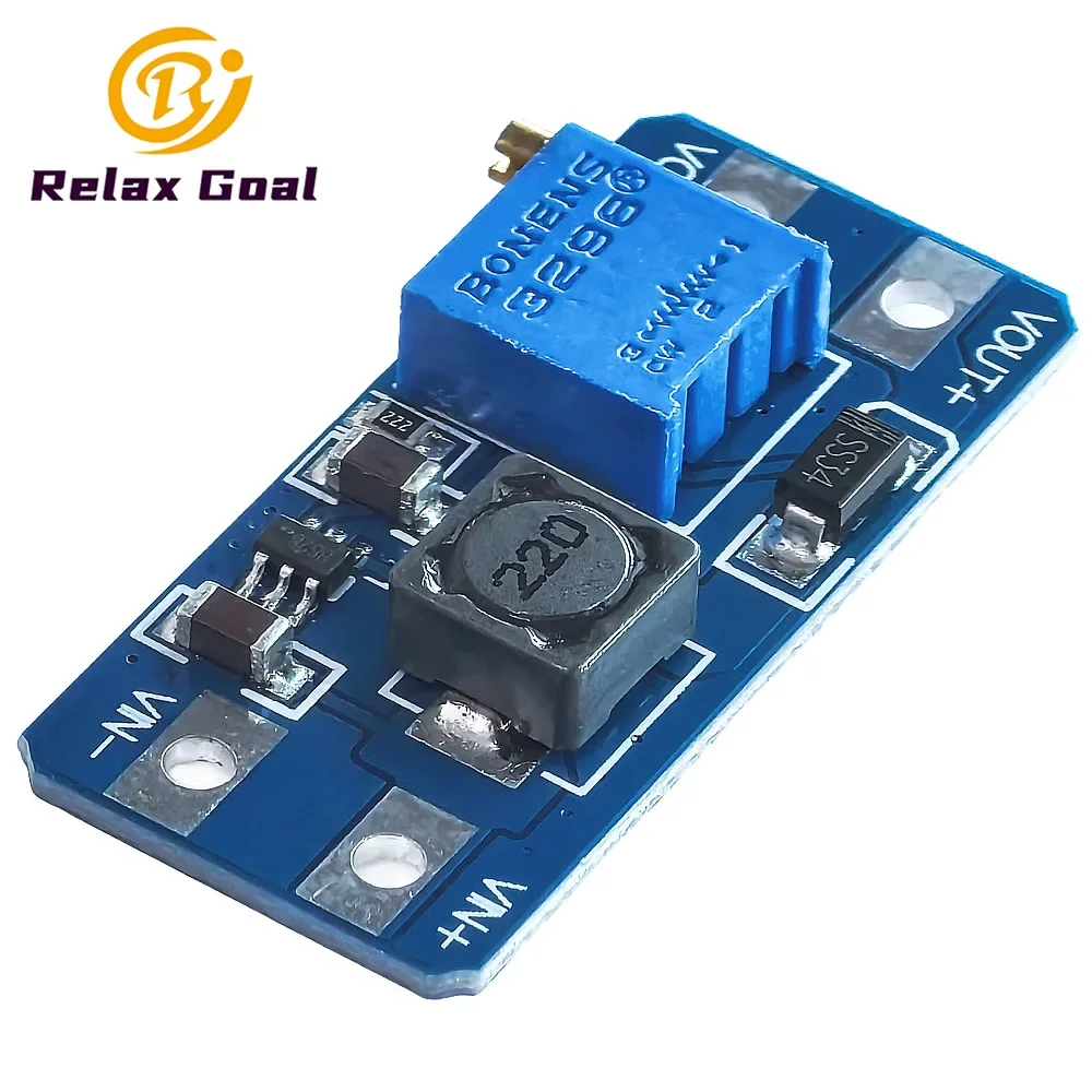 1-10PCS MT3608 2A DC-DC Step Up Converter Power Supply Booster Module 2V-24V to 5V-28V Boost Step-up Board for Arduino Diy Kit