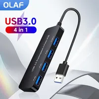 Olaf 4 in 1 4Port USB 3.0 2.0 Hub Multi USB Splitter Extender Type-C HUB Converter Expander For Macbook Pro PC Computers Laptop