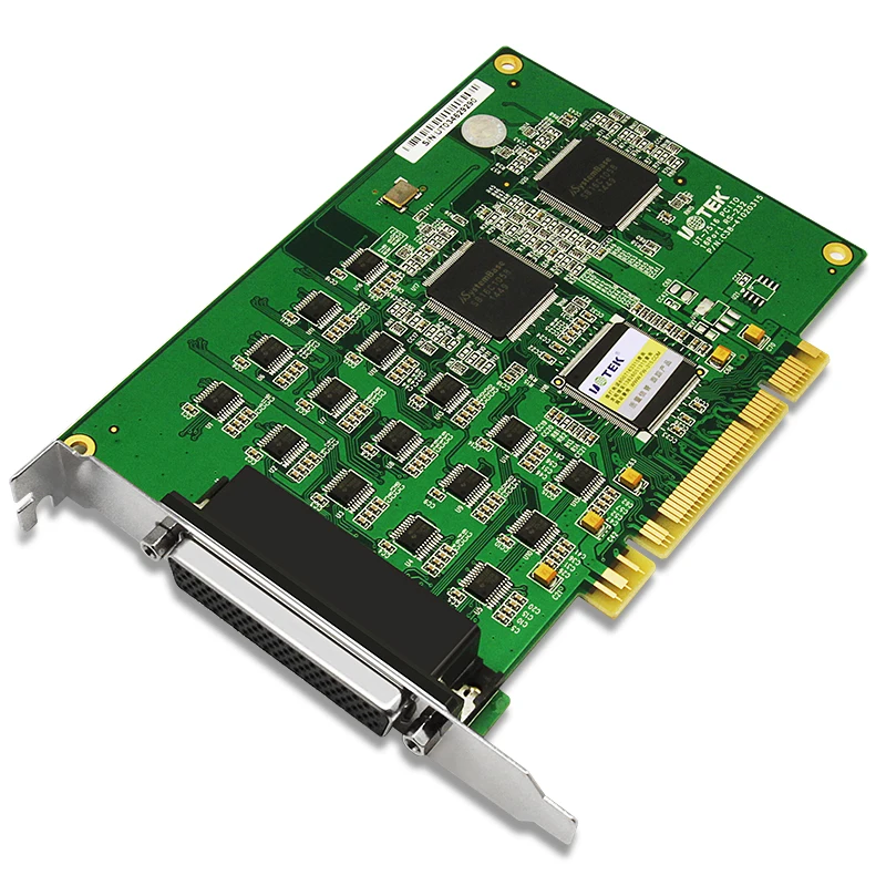 UOTEK Industrial Grade PCI to RS-232 Serial Card RS232 16 Ports High Speed Converter ESD Anti-lightning DB9 Connector UT-7516