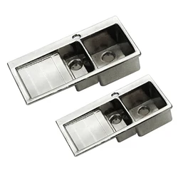 Miniature Dollhouse alloy Wash Basin Simulation Bathroom Lavabo Sink Toys