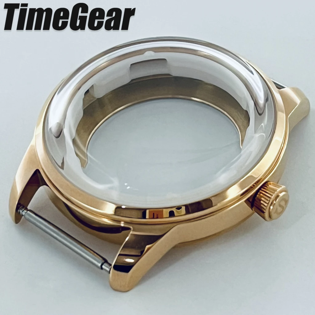 40mm NH35 Rose Gold Cocktails Watch Case Arched Glass For NH34 NH35 NH36 NH37 NH38 NH39 NH70 NH72 Movement