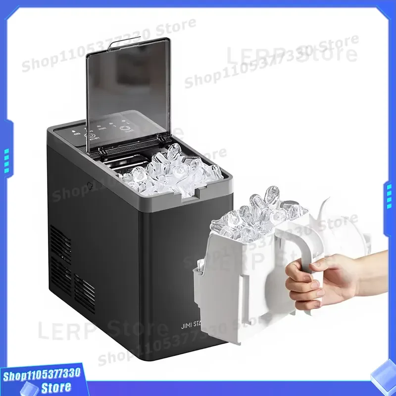 Mini Portable Plastic Ice Maker Bullet Ice Cubes 6 Cubes/Day 10kg/day Capacity Self-Cleaning Use Bottled Water