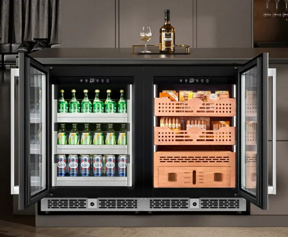 FL Island Style Refrigerated Cabinet Low Noise Open Top Cooler For Grocery Retail Frozen Food Display And Storage Device