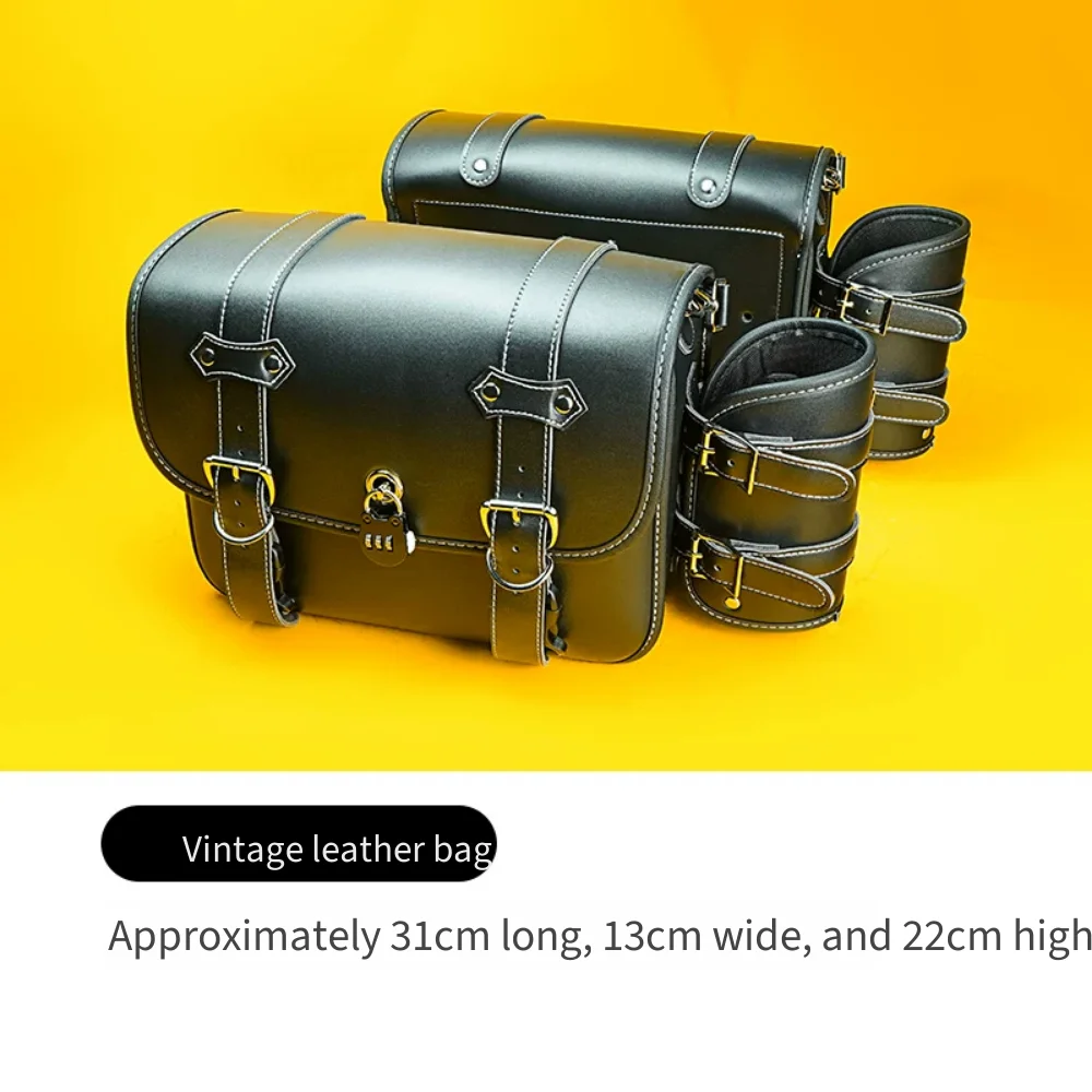Motorcycle Soft Side Saddle Bag For Benda Greystone 250 300 Jinjila 250 Retro Storage Luggage Motorbike Modification Accessories