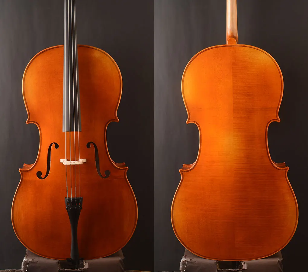 Special offer A Stradivari 1690copy 4/4 cello ! European wood Fine tone, the spruce with a knot