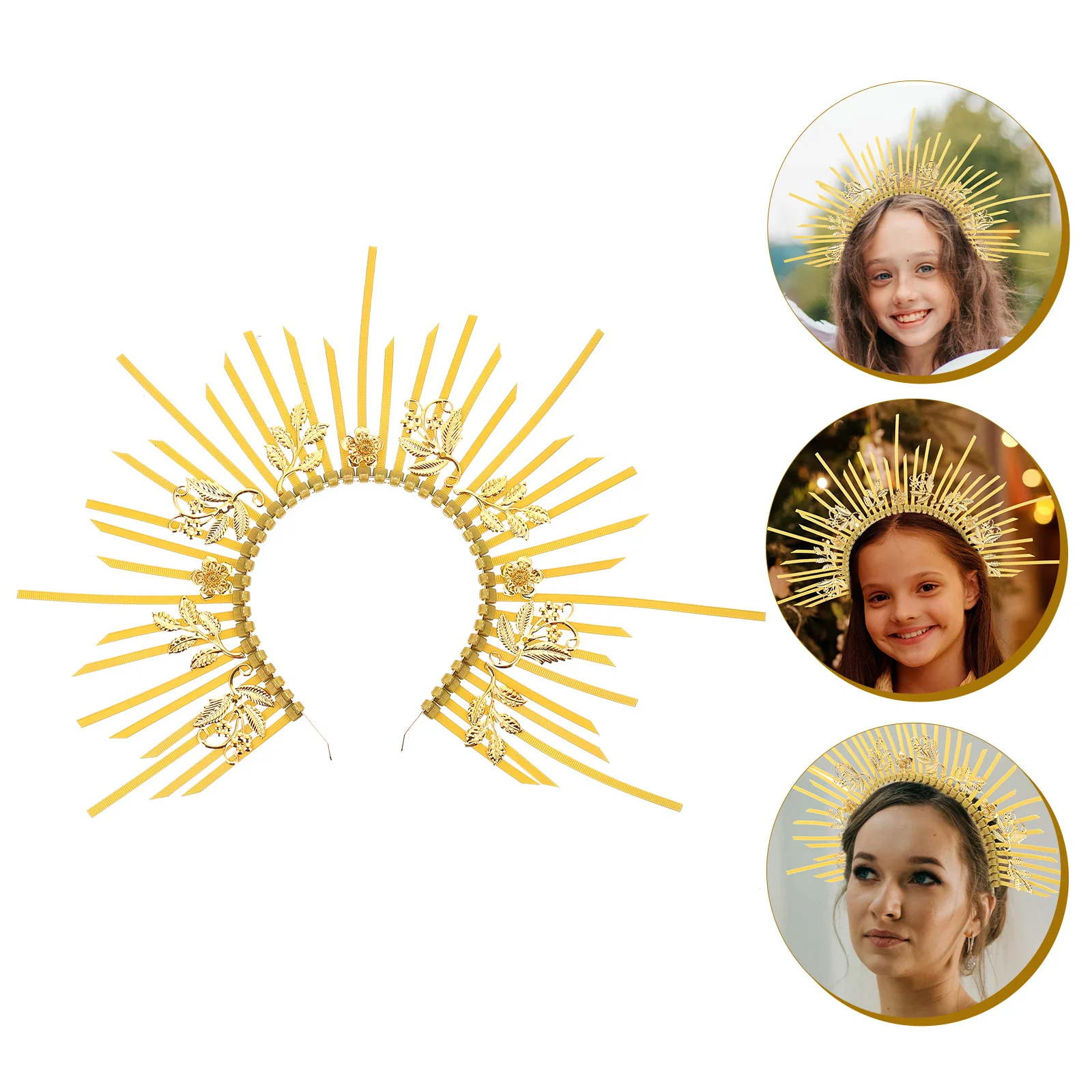 Our Lady's Headband Funny Hair Hoop Grace Women Headdress for Girl Plastic Costume Prop Miss Bands