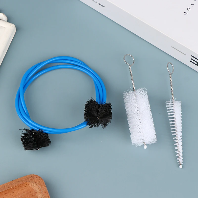 。1Set new Trumpet Maintenance Kit Bendable Grasp Snake Brush Mouthpiece Brush Cornet Cleaning Kit Musical Instrument Accessories