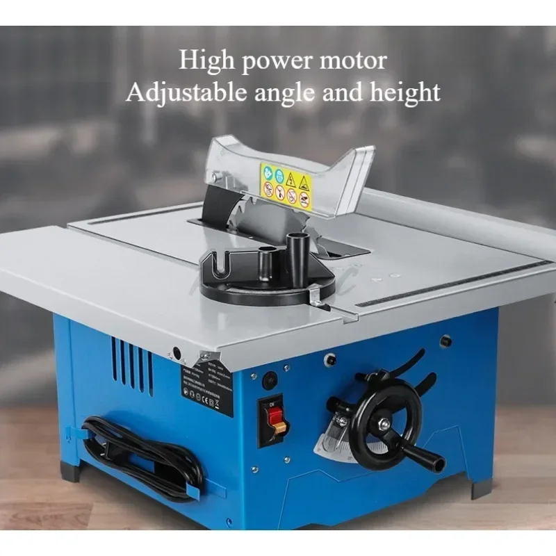 New 8-inch Small Table Saw Cutting Machine 45 Degree Oblique Cut Desktop Mini Home DIY Tool for Cutting Wood Plastic Board