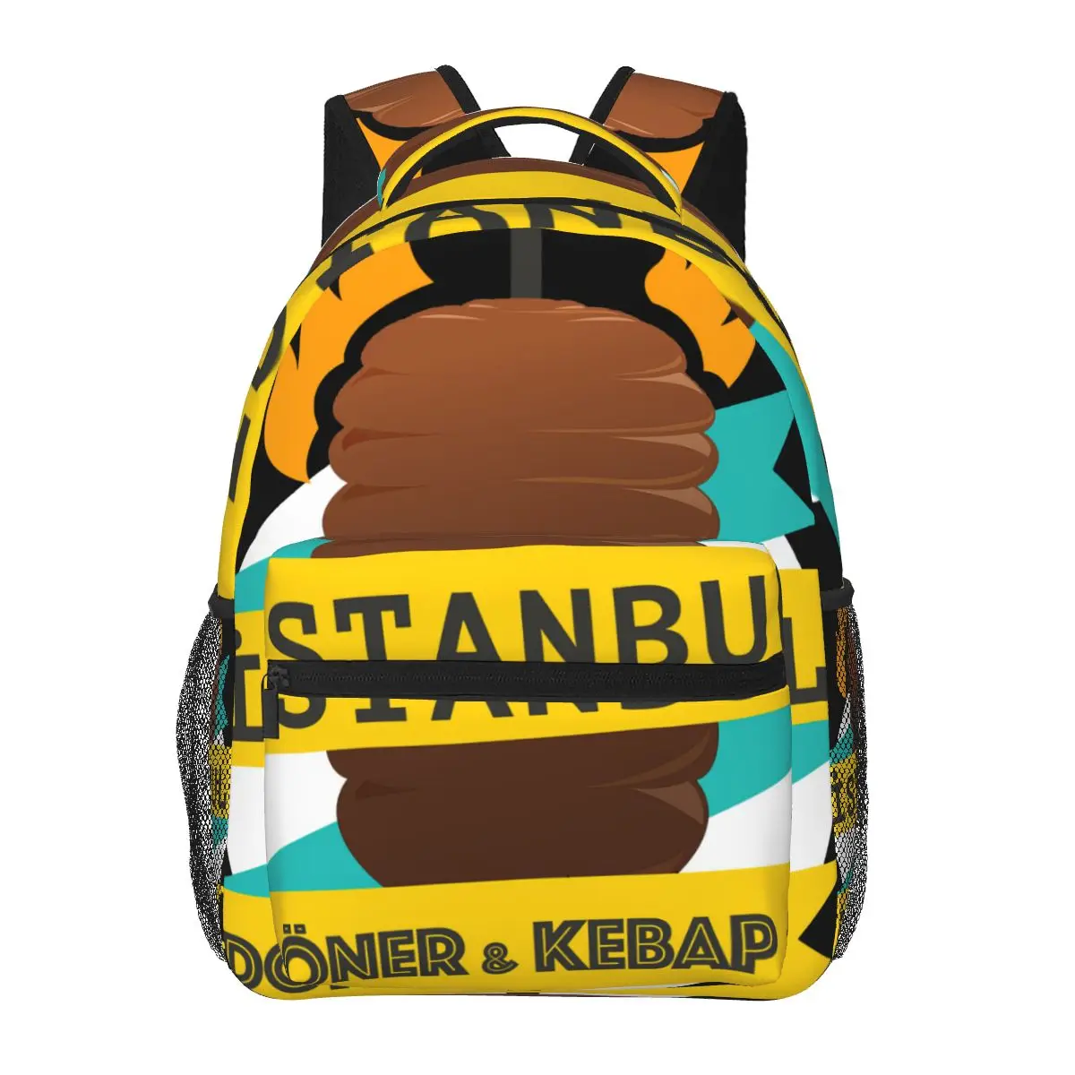 Doner Kebab-mochila informal Unisex para estudiantes, viaje de ocio, ordenador