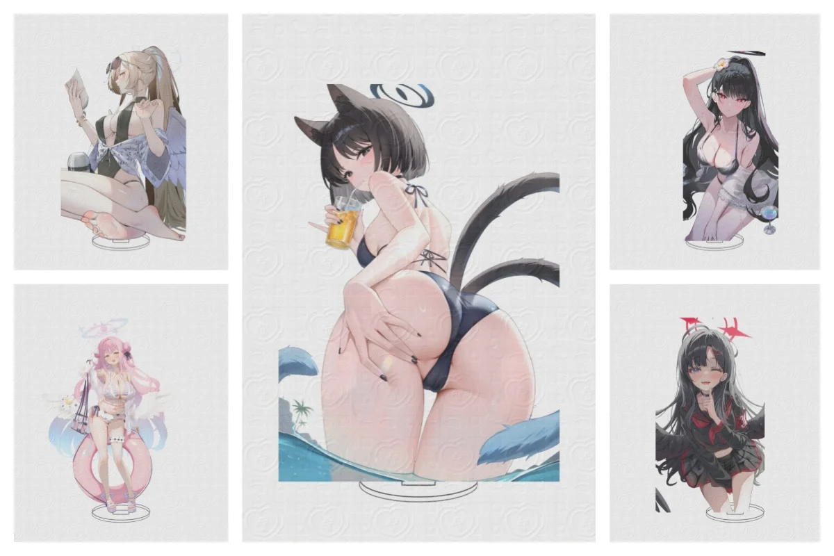 

NEW Charm Anime sexy Blue Archive15CM Acrylic Stand Model Cosplay Characters Ornament Accessories Good Collection Gifts