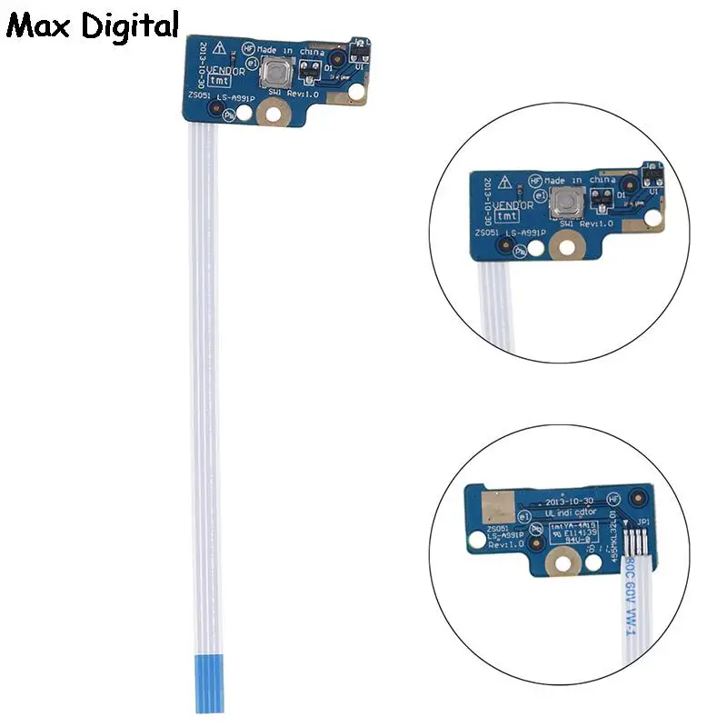 

1Pc Power button board with cable for hp 15-G 15-R221TX 15-R LS-A991P