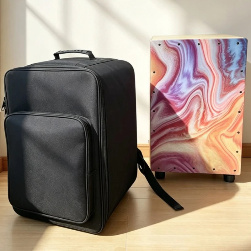 Portable Cajon Drum Bag Oxford Cloth Cajon Drum Backpack Thicken Waterproof Cajons Storage Bag Percussion Instrument Accessories