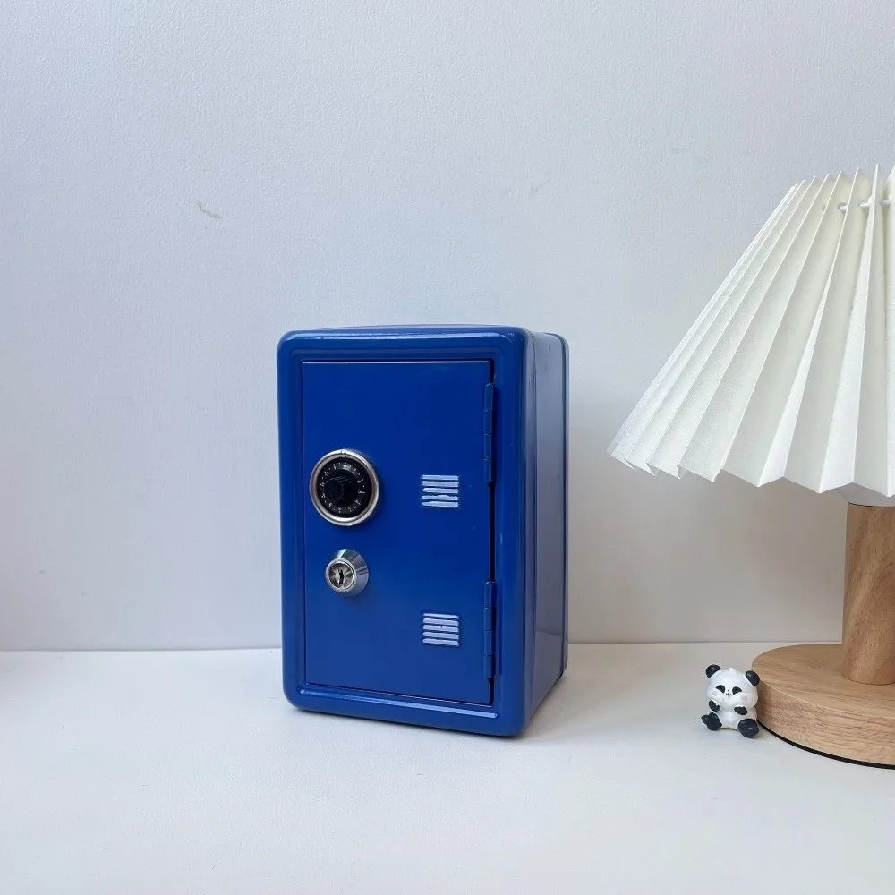 

Portable Password Lock Mini Safe Box Anti-Theft Metal Piggy Bank Cabinet Money Bank Cash Savings