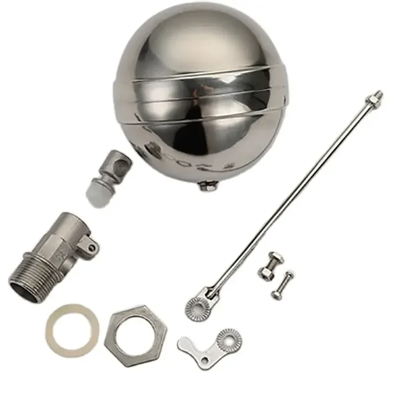 DN20 Stainless Steel Valve Core Water Tower Float Ball Adjustable Valve Rod Water Tank Liquid Level Automatic Filling Water