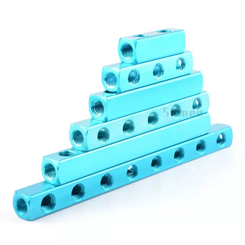 Blue Bus Plate al-234-12 1/2 Pneumatic Connector Bus Exhaust Distribution Board Air Source Branch Connector Arrangement Multiway