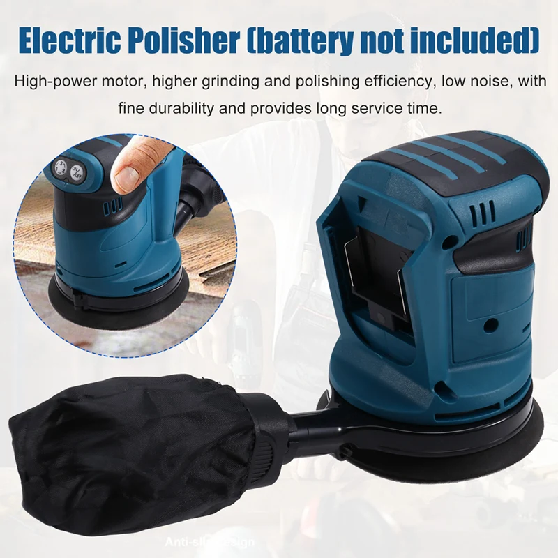 لماكيتا 18 فولت بطارية آلة تلميع لاسلكية 125 مللي متر طاحونة الخشب سيارة معدنية الصبح آلة تلميع طاحونة الخشب